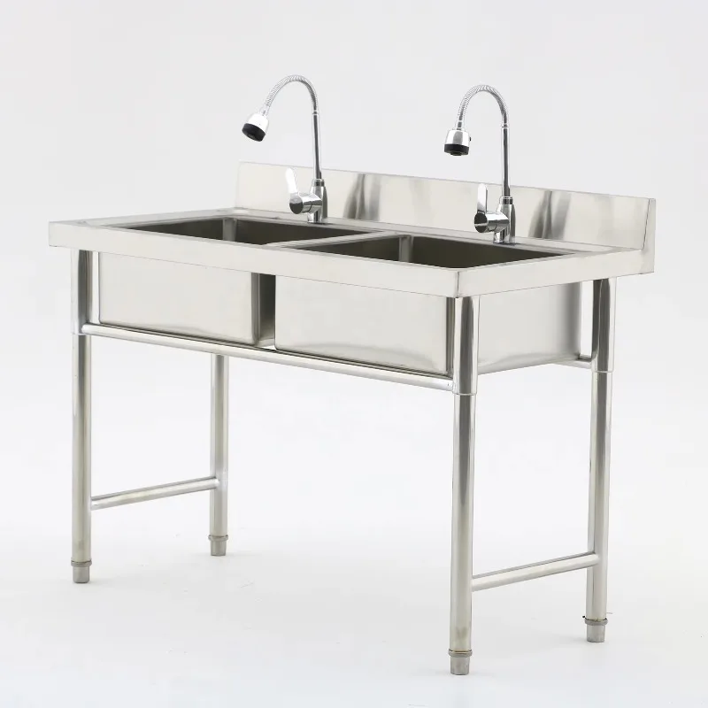 Commercial Kitchen Double Sink - Gewerbliche Küchenausstattung Restaurant Gewerbliches Spülbecken Doppelspüle