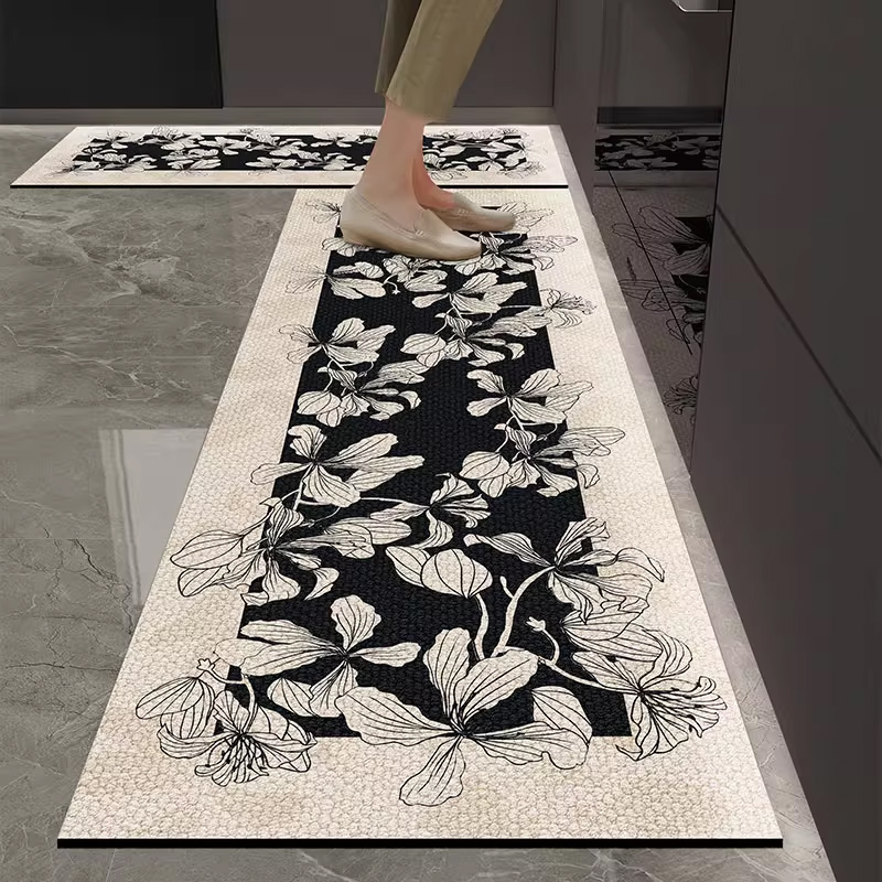 Commercial Kitchen Vinyl - Küchenbodenmatte, wasserdicht, rutschfest, ölbeständig, Lederteppich, PVC,