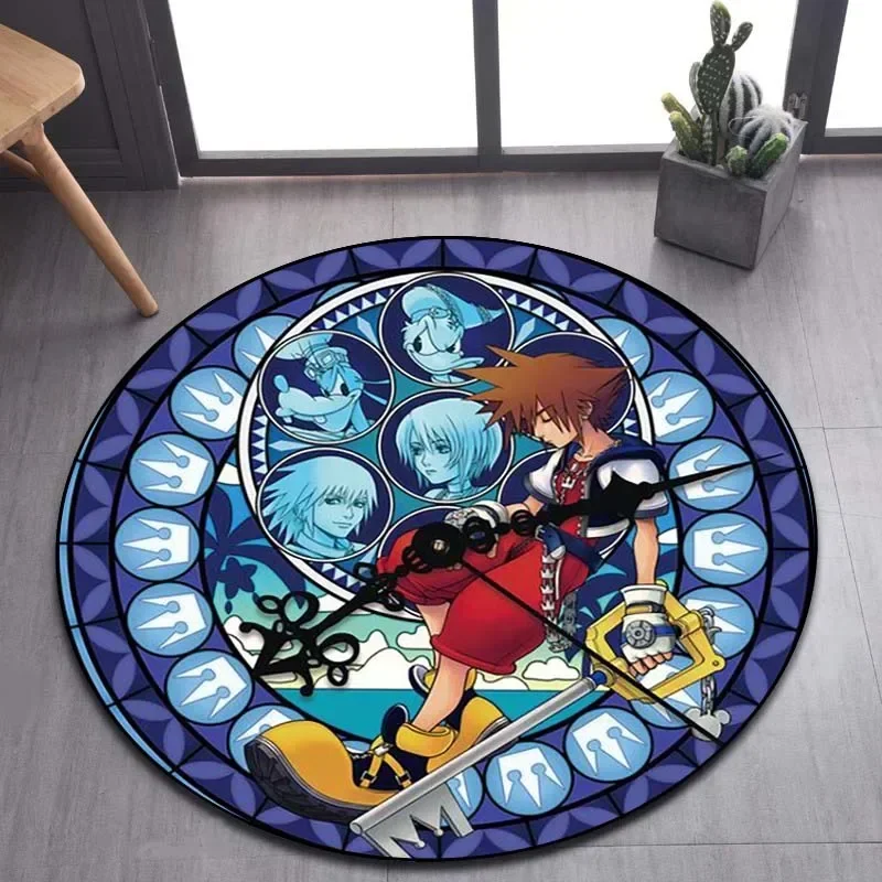 Commercial Kitchen Non Slip Flooring - Kingdom Hearts Teppich mit Cartoon-Muster, runde