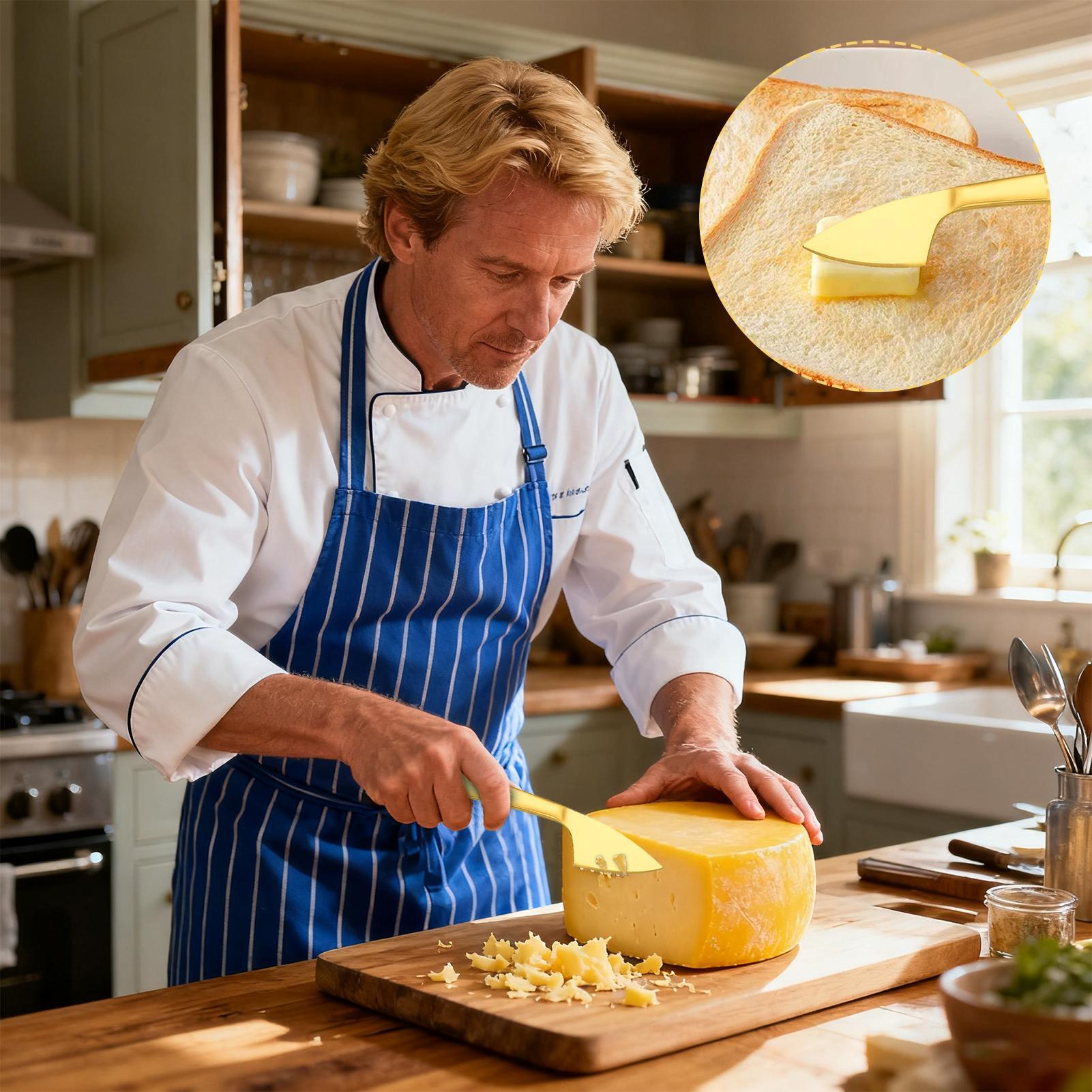 Commercial Kitchen In Home - Käsehobel-Set, Edelstahl, multifunktionale Küchenutensilien, Hartkäsehobel-Set für