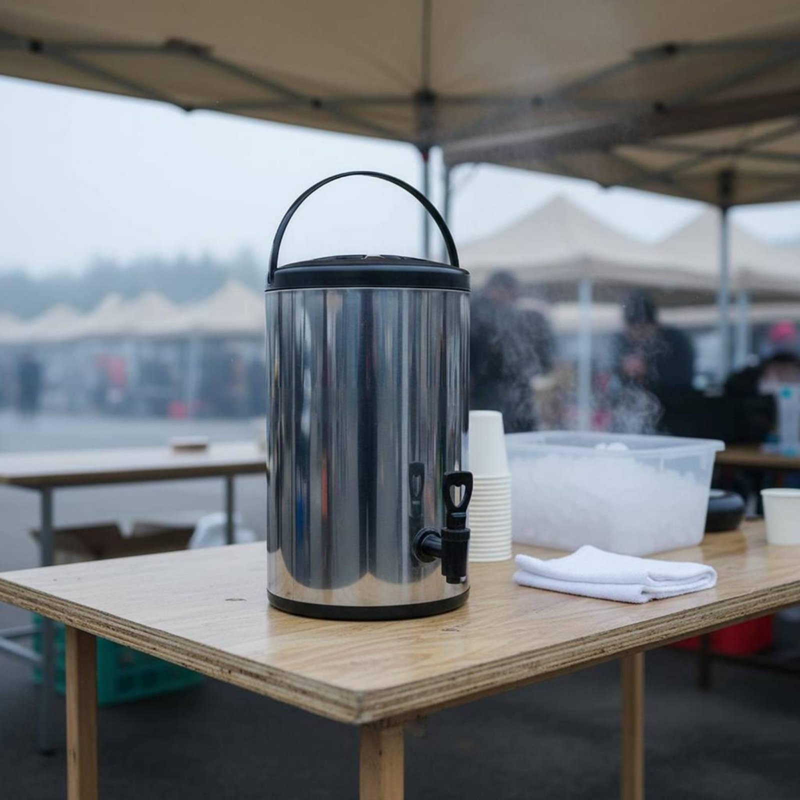 Cold Drink Dispenser - Professioneller Milchtee-Behälter mit Großer Kapazität für