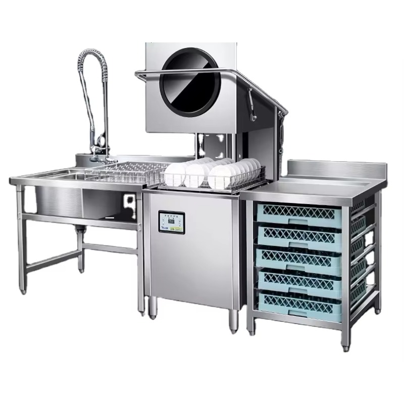 Commercial Kitchen And - Maßgefertigte Freistehende Automatische Haubengeschirrspülmaschine für Restaurantküchen