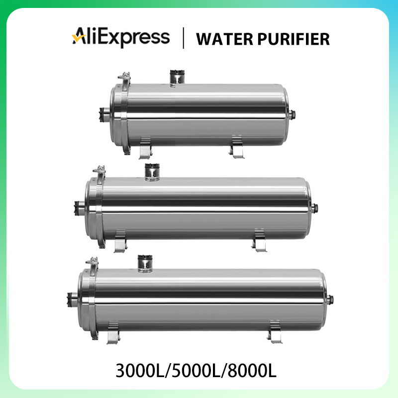 Commercial Kitchen Water Filter - Kommerzieller Ultrafiltrations-Wasserreiniger, Edelstahl, 8000 l Wasserfiltersystem,