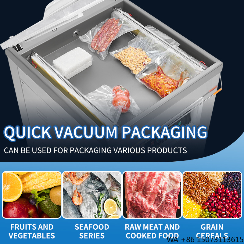 Commercial Kitchen In Home - DZ-500 Vertikaler Einkammer-Lebensmittel-Vakuumierer Halbautomatische Verpackungsmaschine mit