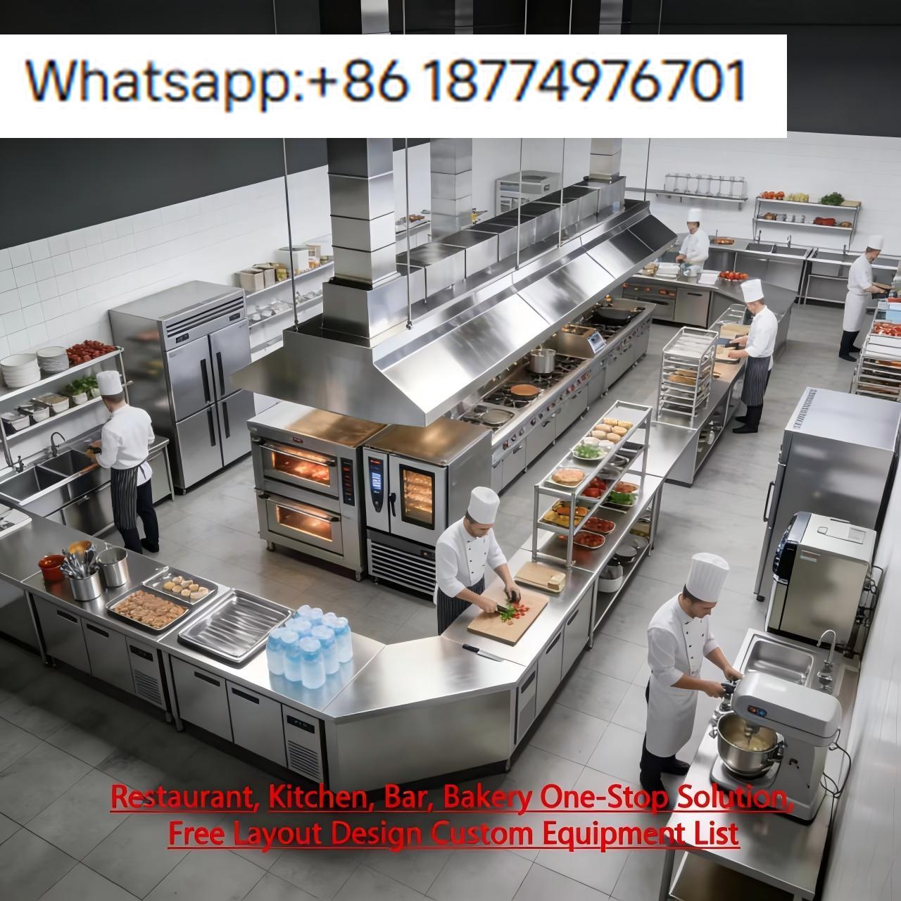 Commercial Kitchen Layouts - KFC Kommerzielles Fast-Food-Ausrüstungsset Küchenlayout-Design Hamburger-Grill Fritteuse