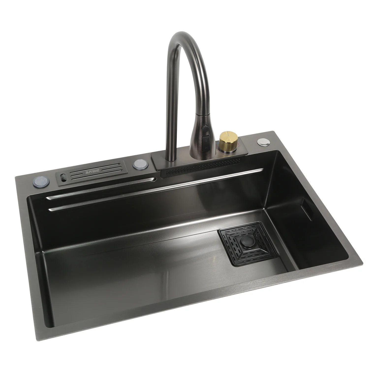 Commercial Kitchen Double Sink - Edelstahl-Spülbeckenunterschrank für asiatische Gewerbeküchen mit Arbeitsplatte,