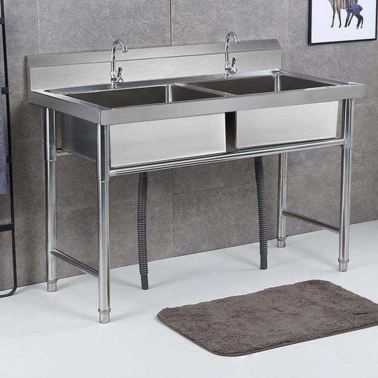 Singapur Bestseller Standardgr – Commercial Kitchen Double Sink Bewertung und Preis