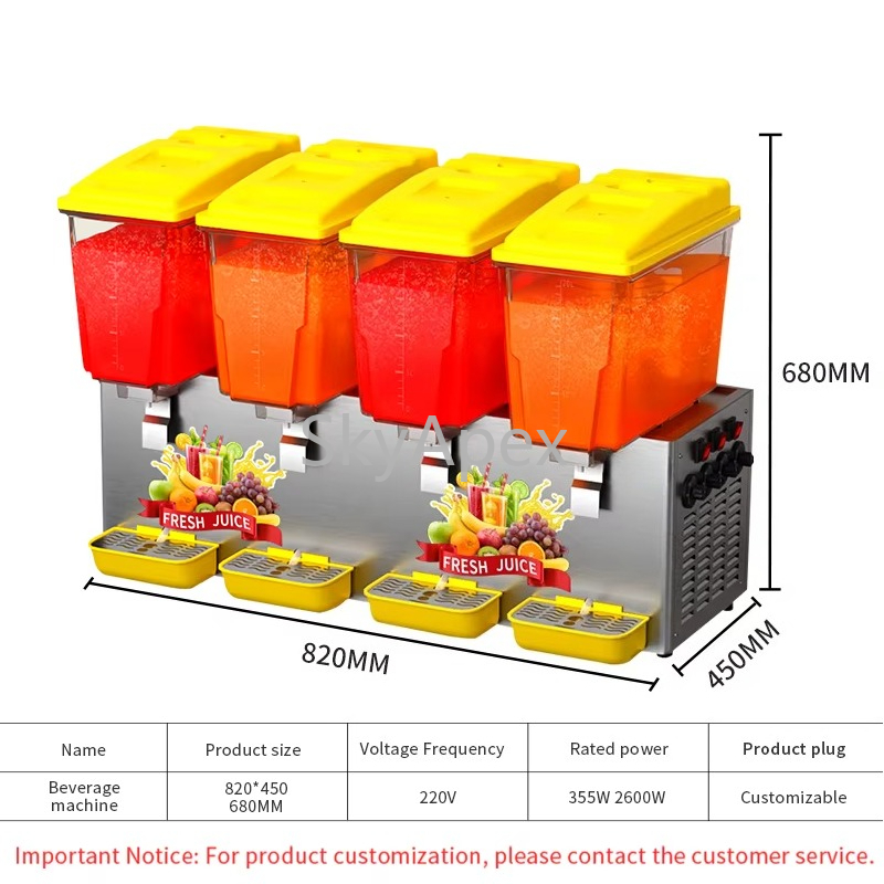 Kommerzieller 4-Zylinder-Rührb – Cold Drink Dispenser Bewertung und Preis