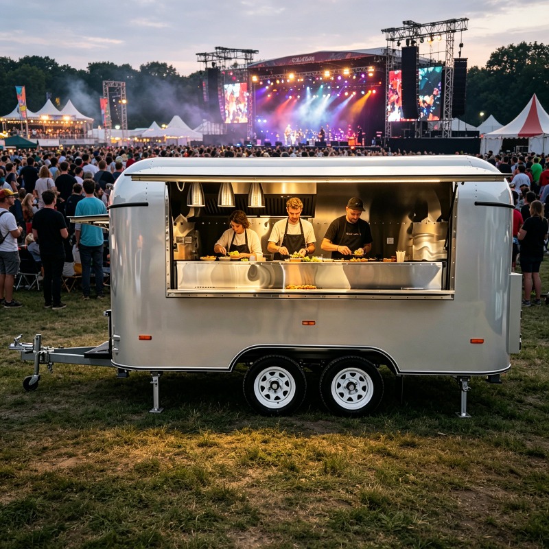 Edelstahl-Foodtrailer, mobiler – Commercial Kitchen Layouts Bewertung und Preis