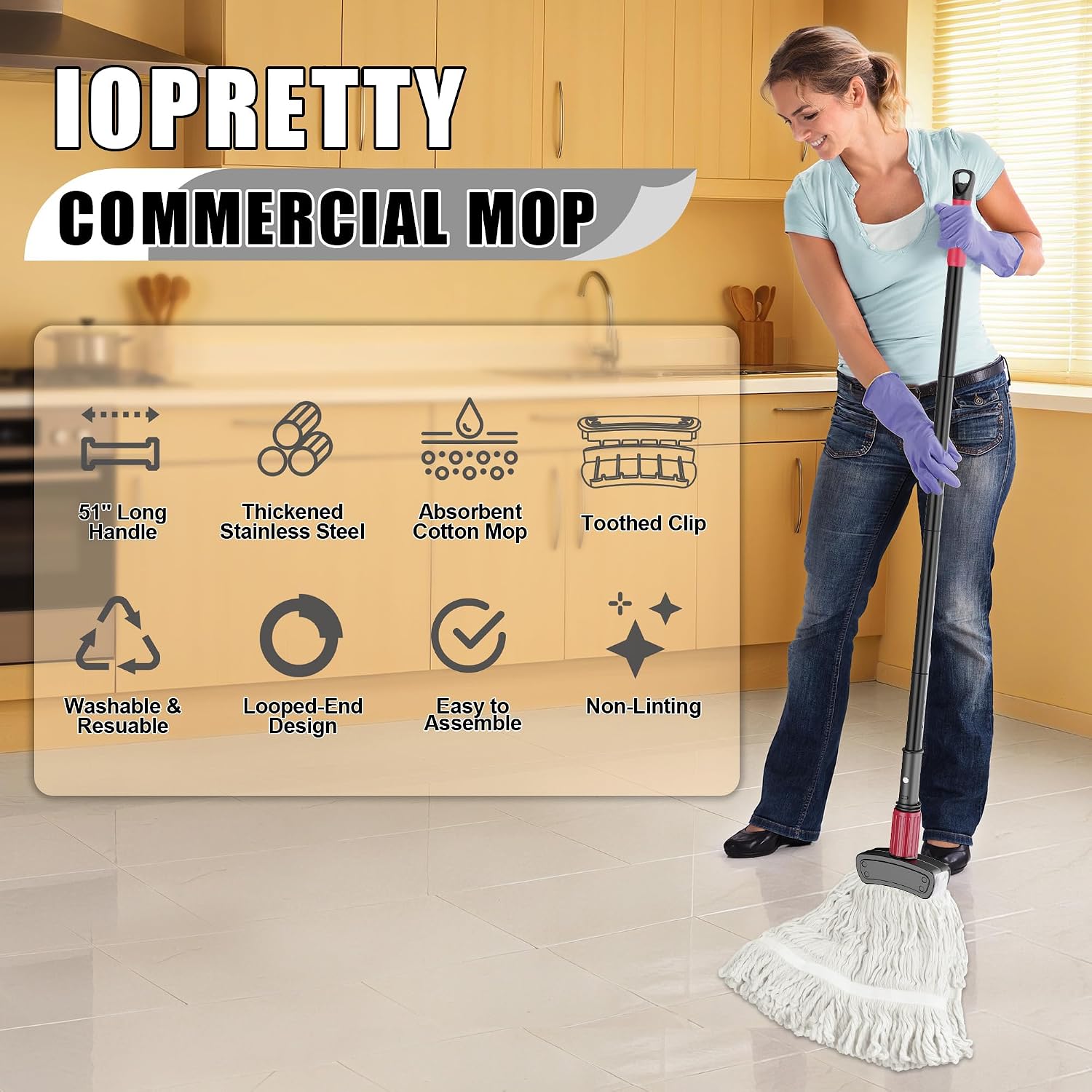 Kommerzieller Bodenwischer mit – Commercial Kitchen Vinyl Bewertung und Preis