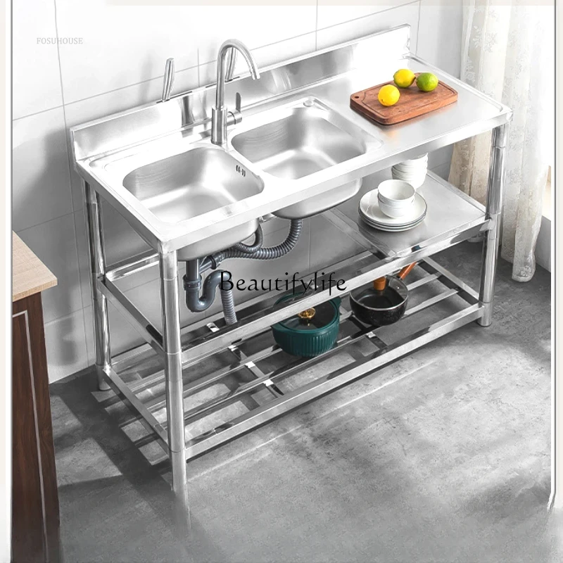 Verdickte moderne Küchenspülen – Commercial Kitchen Double Sink Bewertung und Preis