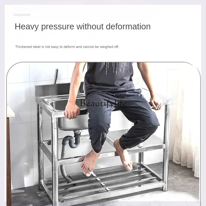 Verdickte moderne Küchenspülen – Commercial Kitchen Double Sink Bewertung und Preis