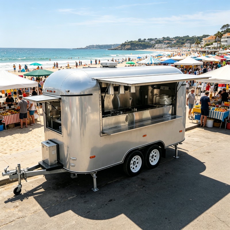 Edelstahl-Food-Trailer Mobiler – Commercial Kitchen Layouts Bewertung und Preis