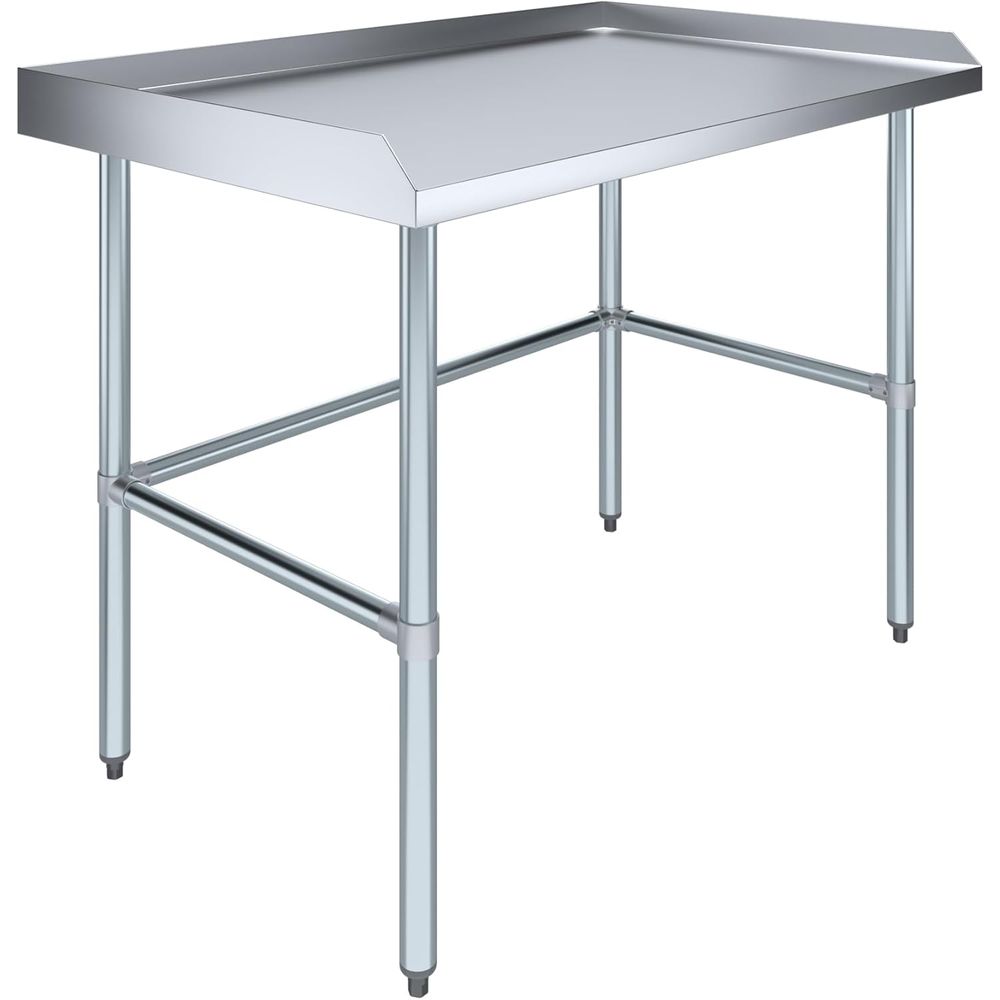 Kommerzieller Arbeitstisch mit – Commercial Kitchen Backsplash Bewertung und Preis