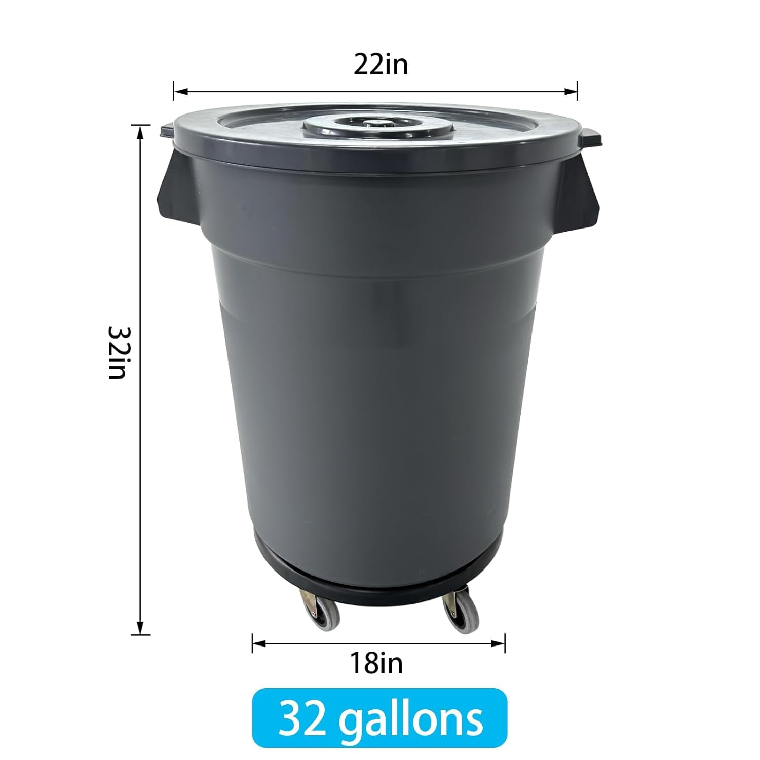 32-Gallonen-Mülleimer für den  – Commercial Kitchen Bin Bewertung und Preis