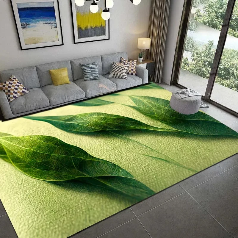 Sommer grüne Palmblätter Teppi – Commercial Kitchen Non Slip Flooring Bewertung und Preis